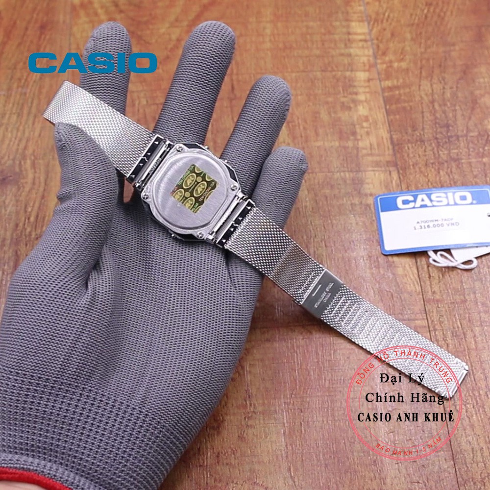 Đồng hồ Unisex Casio Vintage A700WM-7ADF siêu mỏng