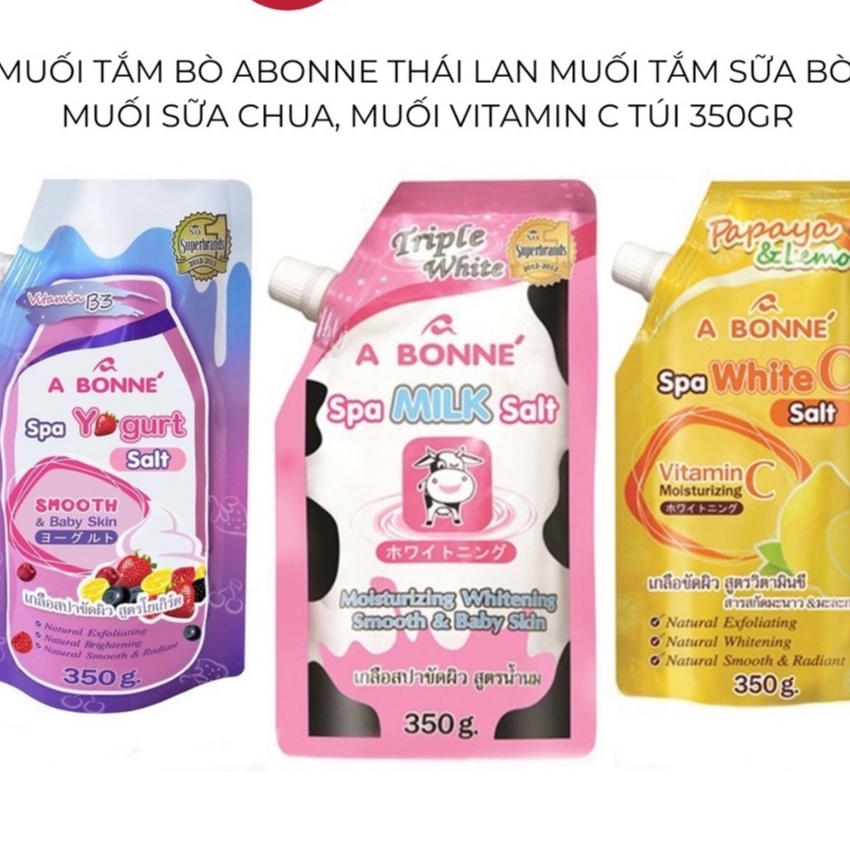 Muối Tắm Sữa Bò Tẩy Tế Bào Chết A Bonne Spa Milk Salt Thái Lan 350gr