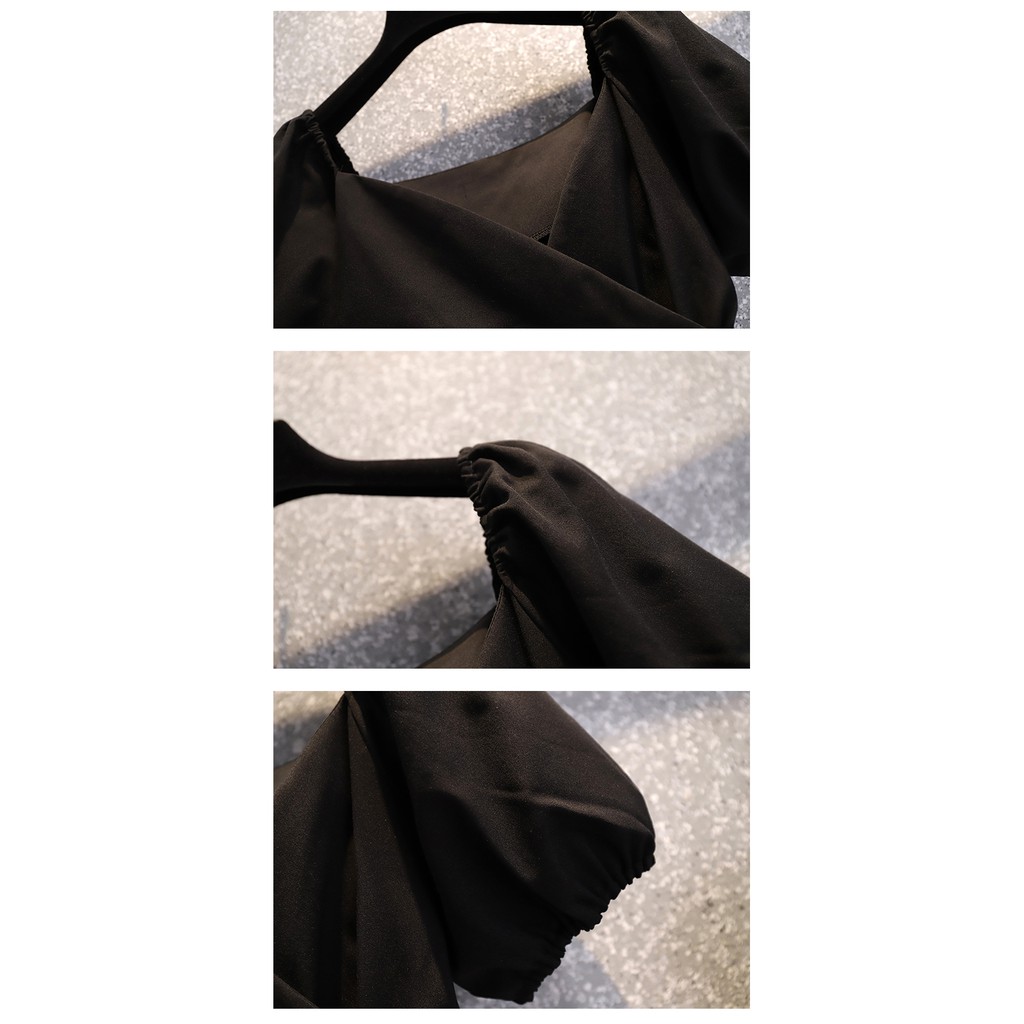 🌸Hàng Order🌸 Váy Bigsize Vắt Eo Đính Cúc Đá Thắt Dây Tay Bồng Sang Chảnh Nữ Tính🌸Hàng Quảng Châu | BigBuy360 - bigbuy360.vn