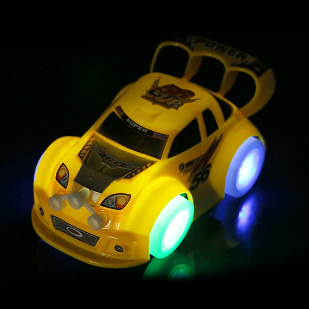 Đồ chơi pin mô hình xe ô tô bằng nhựa có đèn LED và nhạc cho bé