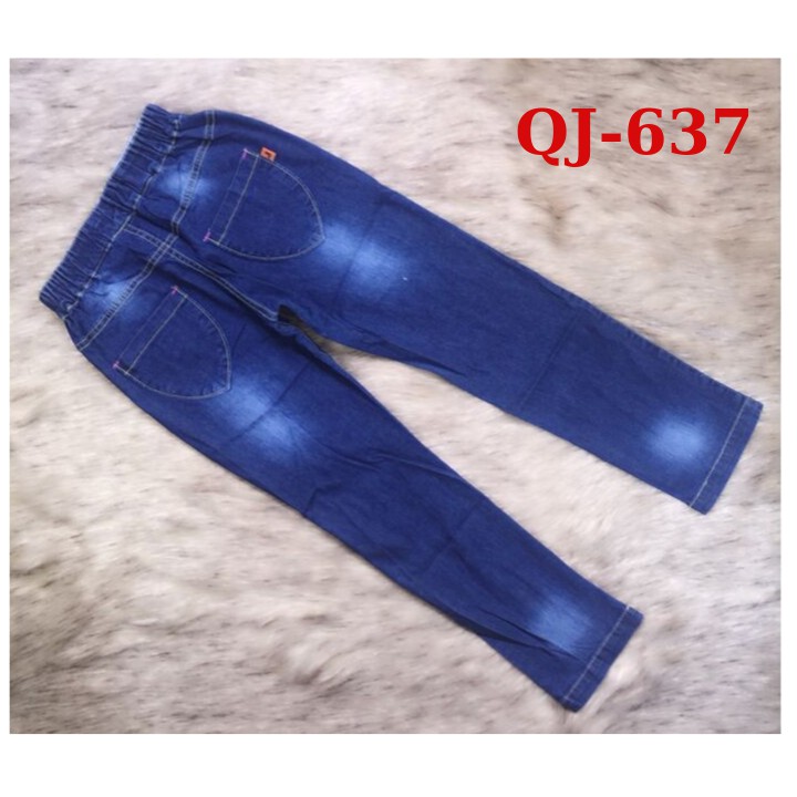 Quần jean dài bé gái thêu 17-40kg. Chất jean thun mềm, co giãn nhẹ cho bé thoải mái vận động - Tomchuakids