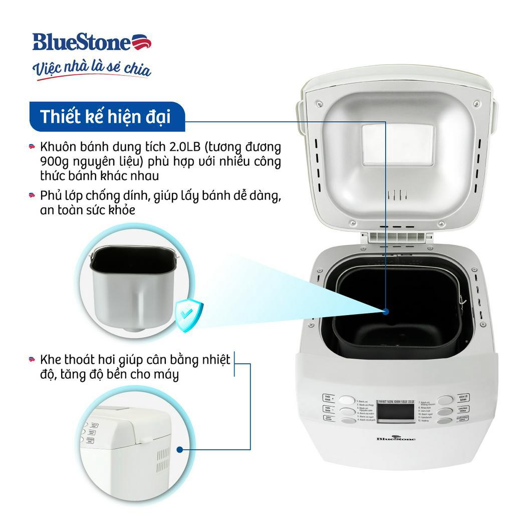 Máy Làm Bánh Mì Bluestone BMB-2421, Công Suất 550W, Bảo Hành Chính Hãng 2 Năm