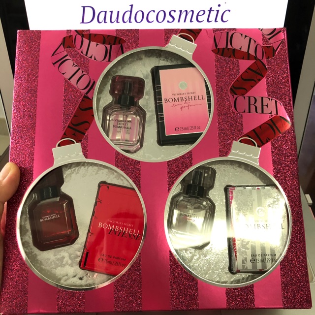[ set mini ] Tách Set Nước hoa Victoria Secret Bombshell EDP - Bombshell Intense - Bombshell Holiday 7.5ml | Thế Giới Skin Care