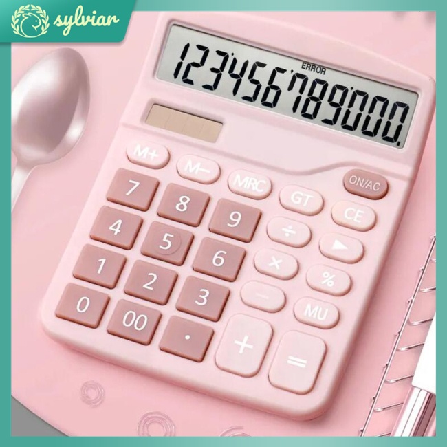 Máy Tính Năng Lượng Mặt Trời Nhiều Màu Sắc Dễ Thương