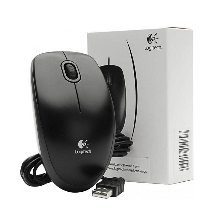 Chuột máy tính có dây Logitech B100 Optical USB Mouse