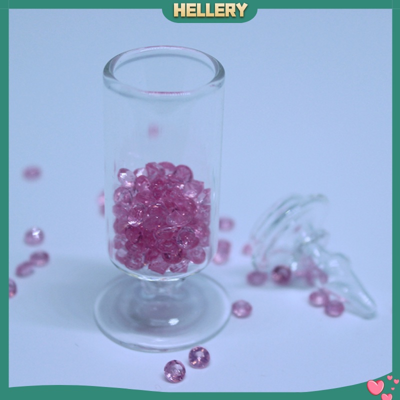 Lọ thủy tinh đựng kẹo tỉ lệ 1/12 cho nhà búp bê