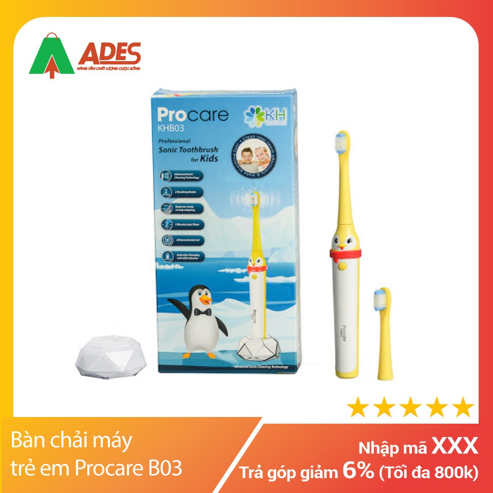 Bàn chải máy trẻ em Procare B03 | Chính hãng, Giá rẻ