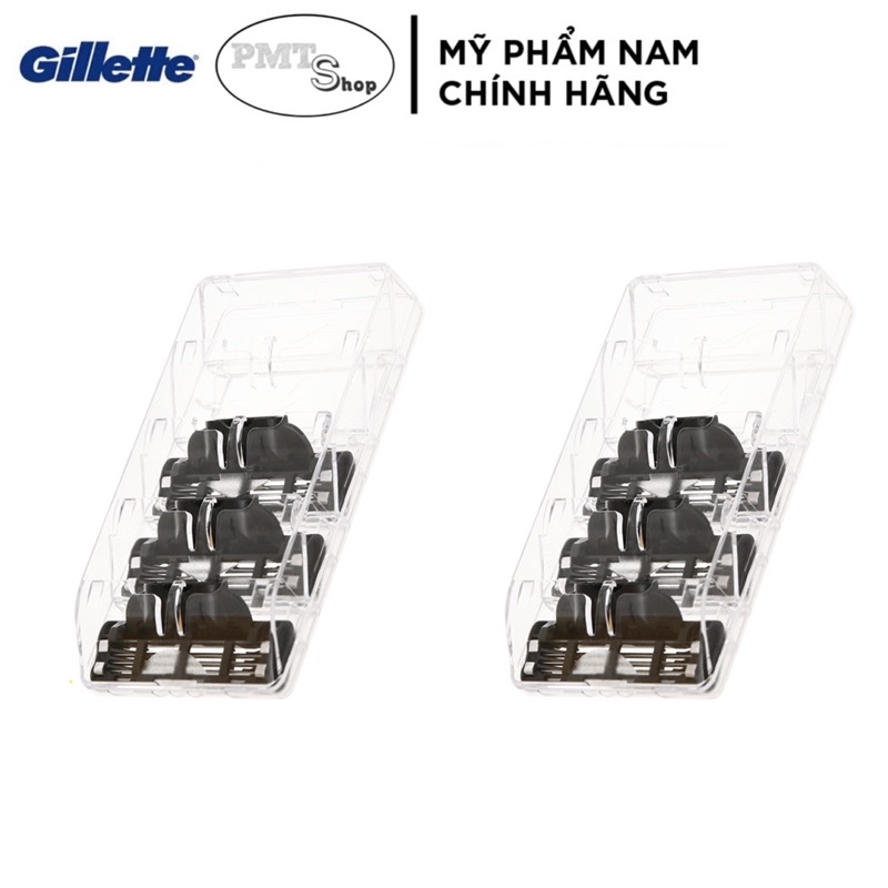 Hộp Lưỡi dao cạo râu Gillette Mach3 Classic vỉ 6 cái - Mach 3 Basic cao cấp