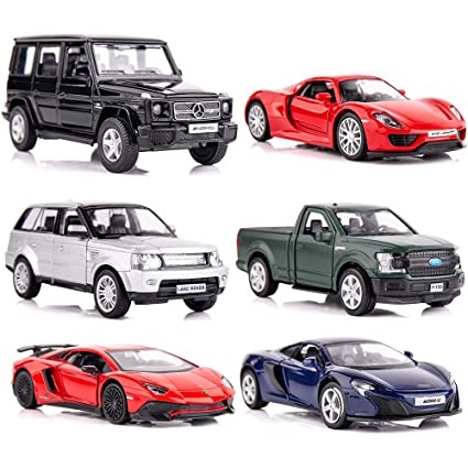 Mô hình ô tô kim loại tỷ lệ 1:36, siêu xe đồ chơi chạy cót 13cm Lorenshop