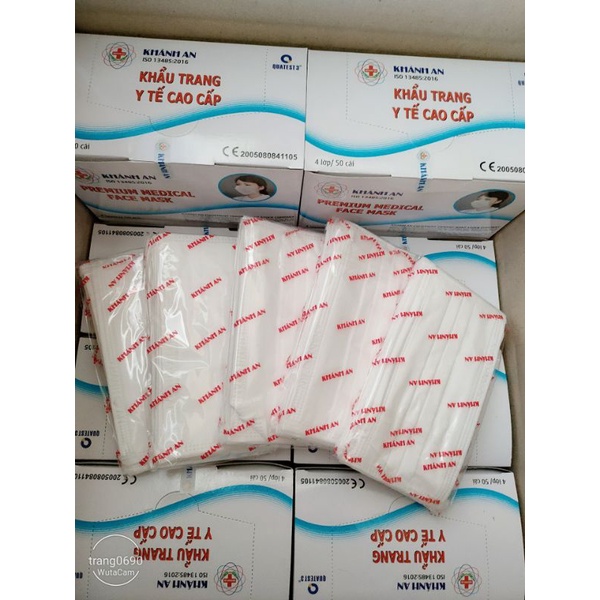 Hộp 50 Cái Khẩu Trang Khánh An Người Lớn