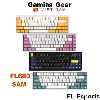 Bàn Phím Cơ FLEsports FL680 SAM RGB/ Bluetooth / Wireless 2.4Ghz (Switch Gateron Cap)