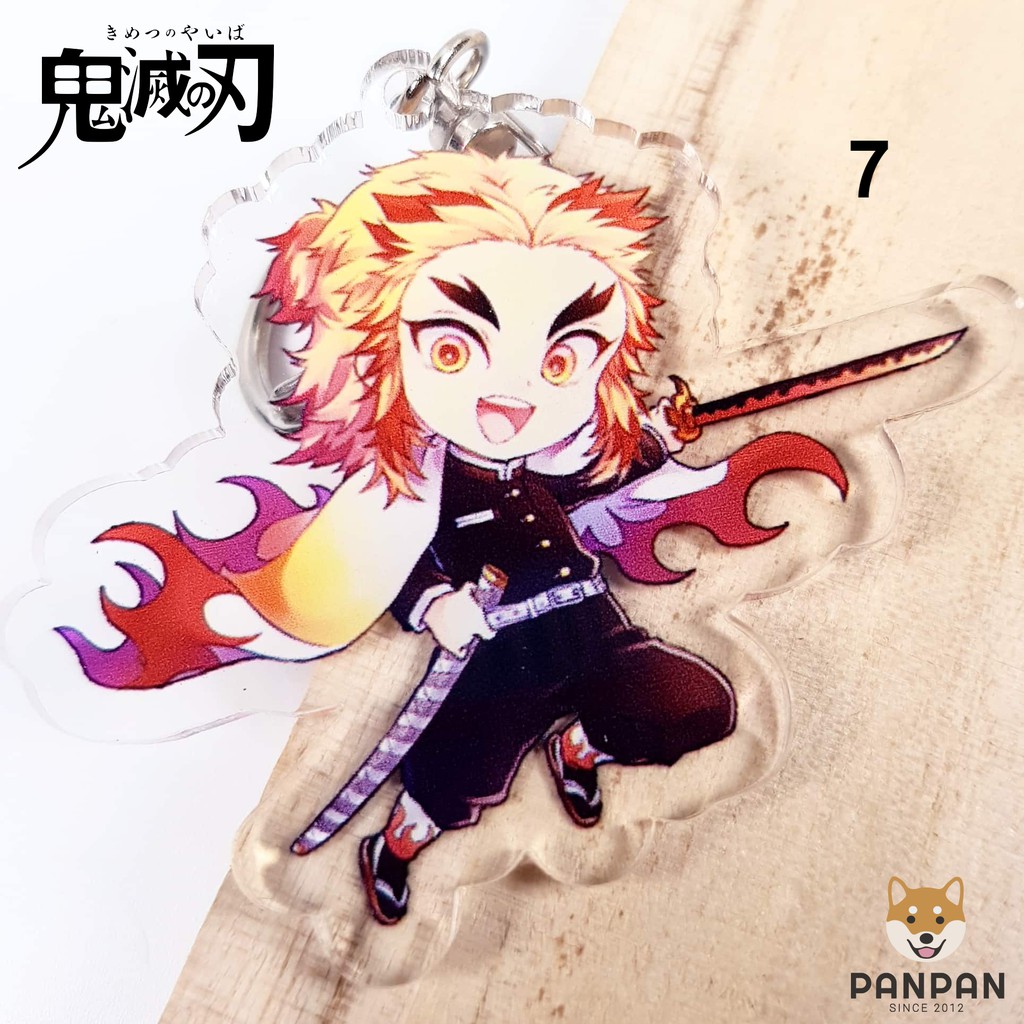 Móc khóa mica Anime Kimetsu no Yaiba (6cm)