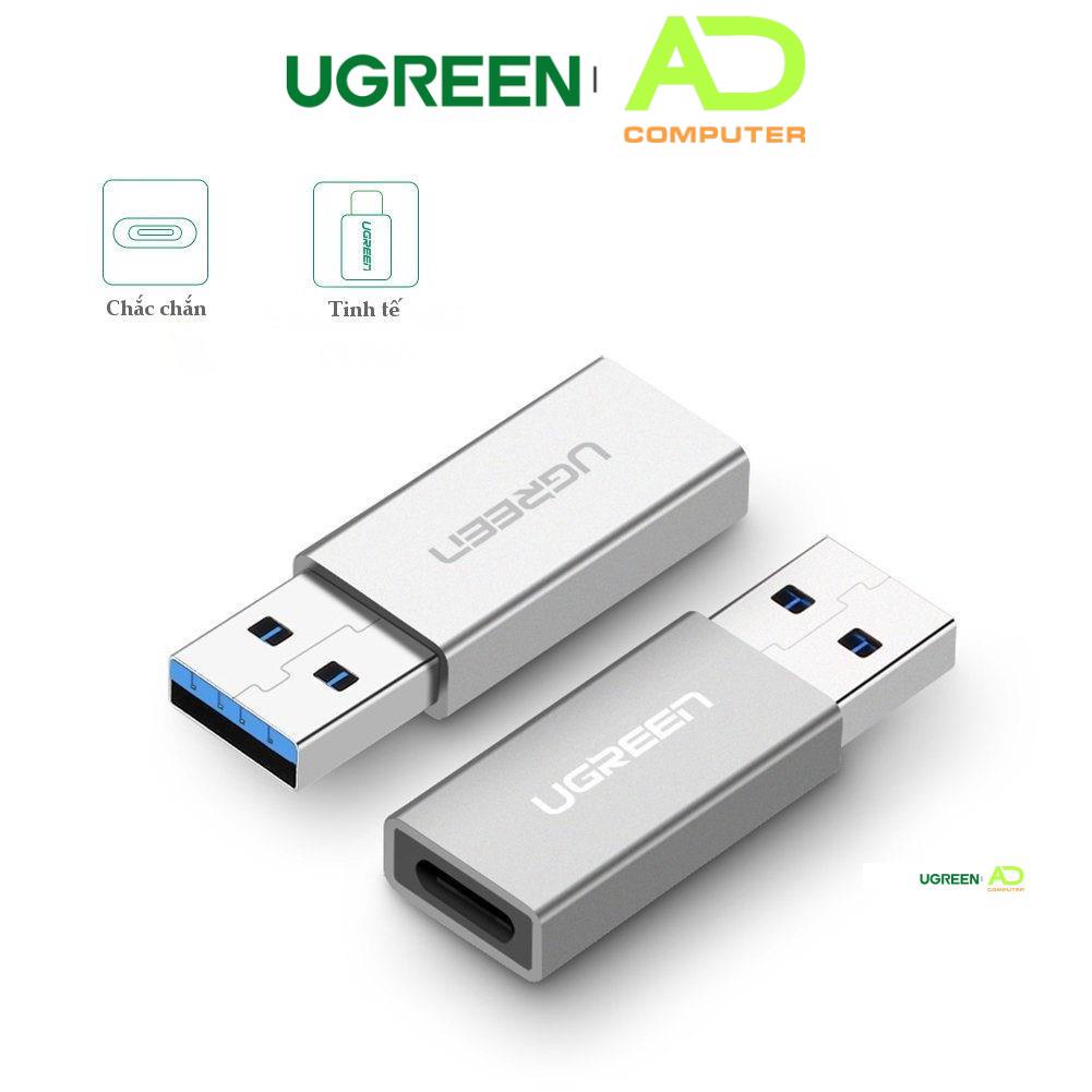 Adapter chuyển đổi USB 3.0 đực sang USB 3.1 Type C cái UGREEN US204 US276  dùng cho PC, laptop,book, điện thoại