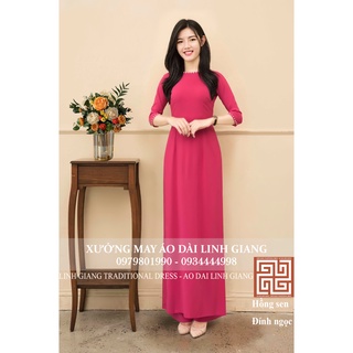 ÁO DÀI LỤA NHẬT ĐÍNH NGỌC _LINH GIANG