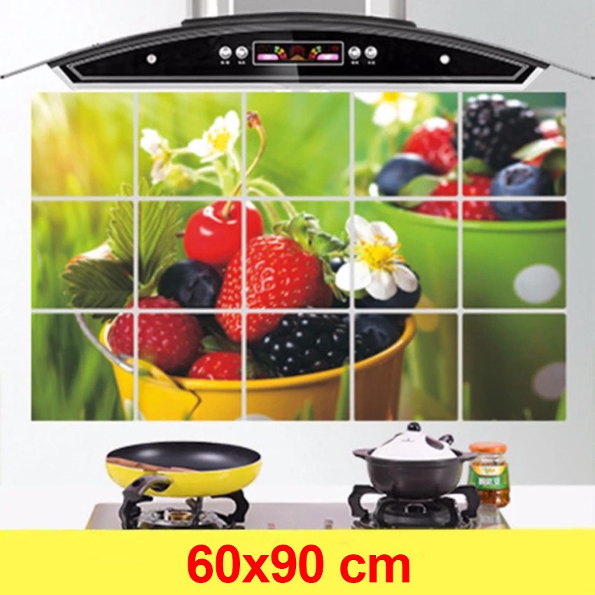 <[Sỉ 8.200Đ]> Giấy Dán Cách Nhiệt Trang Trí Nhà Bếp 60x90 Cm - Không Thấm Nước Dầu Mỡ - Giấy - Decal Dán Tường | BigBuy360 - bigbuy360.vn