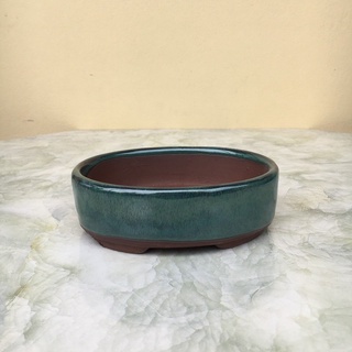 Chậu gốm bonsai ,handmade,men hỏa biến