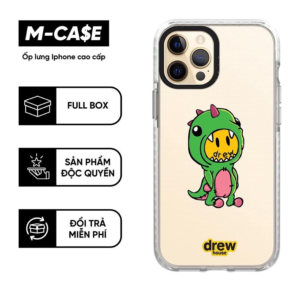 Ốp lưng iphone chống sốc Drew Dino 7 plus/8 plus/X/Xs/XR/Xs max/11/11 pro max/12/12 pro max phụ kiện điện thoại MCASE