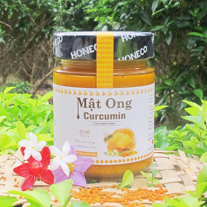 Mật ong nghệ Curcumin Honeco 250g- Có tính đồng nhất cao, vô cùng thơm ngon bổ dưỡng, tốt cho người bị đau dạ dày.