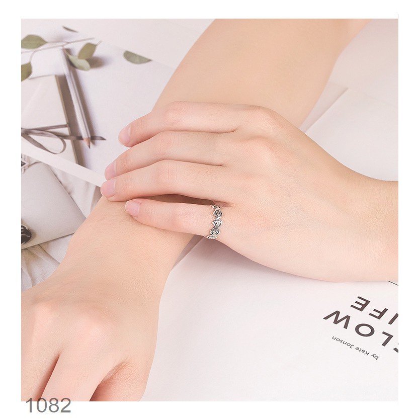 Nhẫn Bạc Eleanor Xu Hướng Vintage