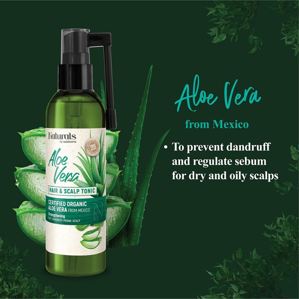 Xịt Dưỡng Tóc Naturals By Watsons True Natural Aloe Vera Chiết Xuất Lô Hội 120ml