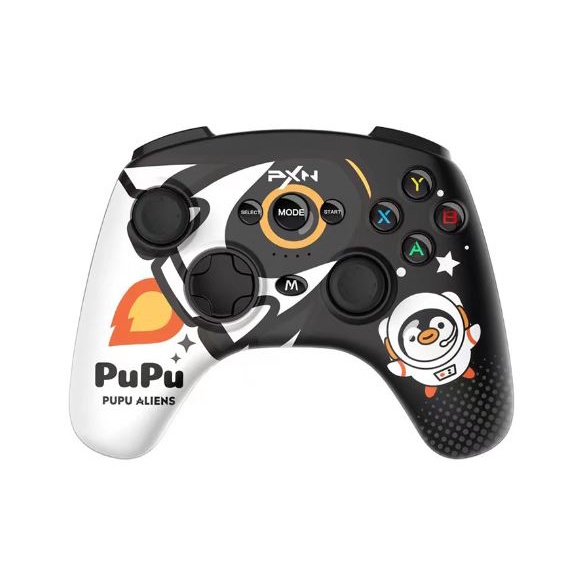 Tay cầm chơi game không dây PXN P20 Gaming Controller PuPu Aliens màu đen pha trắng