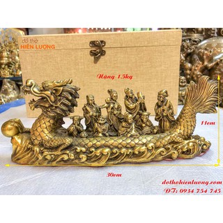 Thuyền Rồng Bát Tiên Bằng Đồng