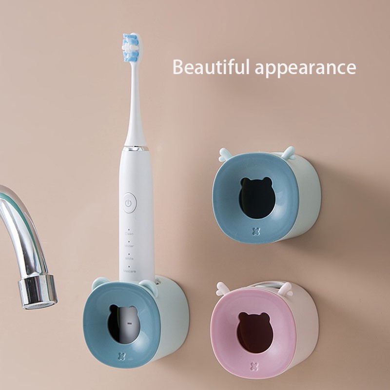 Electric toothbrush holder, cat-shaped toothbrush holder, wall-mounted toothbrush holder, no need to drill