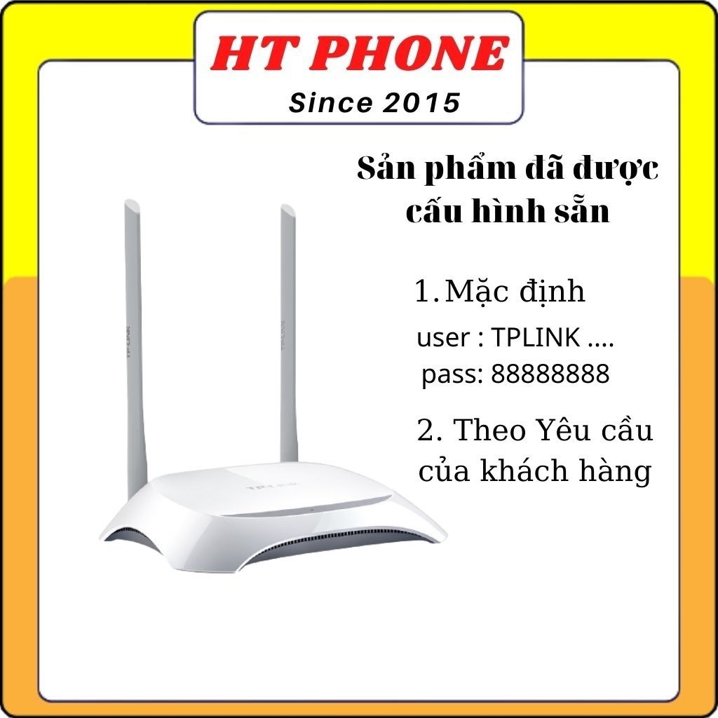 Router modem bộ phát cục phát wifi tp link 2 râu 842N 300Mbps chính hãng TP02