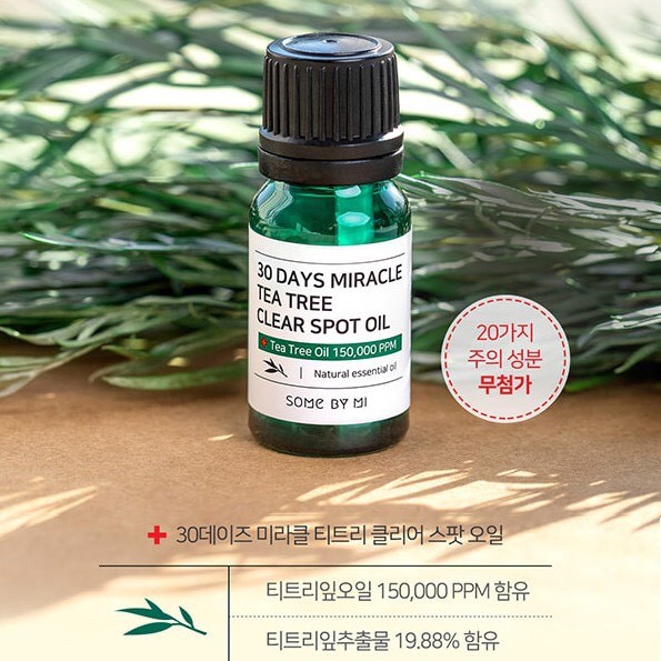 Trị Sạch Mụn Chỉ Trong 30 Ngày - Tinh Dầu Tràm Trà Thần Kỳ Some By Mi 30 Days Miracle Tea Tree Clear Spot Oil 10ml