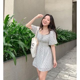 Đầm Fella - Đầm mini nhún thun eo