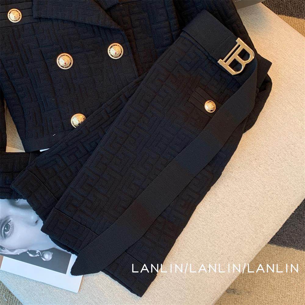 Bộ Đồ Thời Trang Mùa Thu 2022 Hai Mảnh Màu Đen Phong Cách Hàn Quốc Cho Nữ