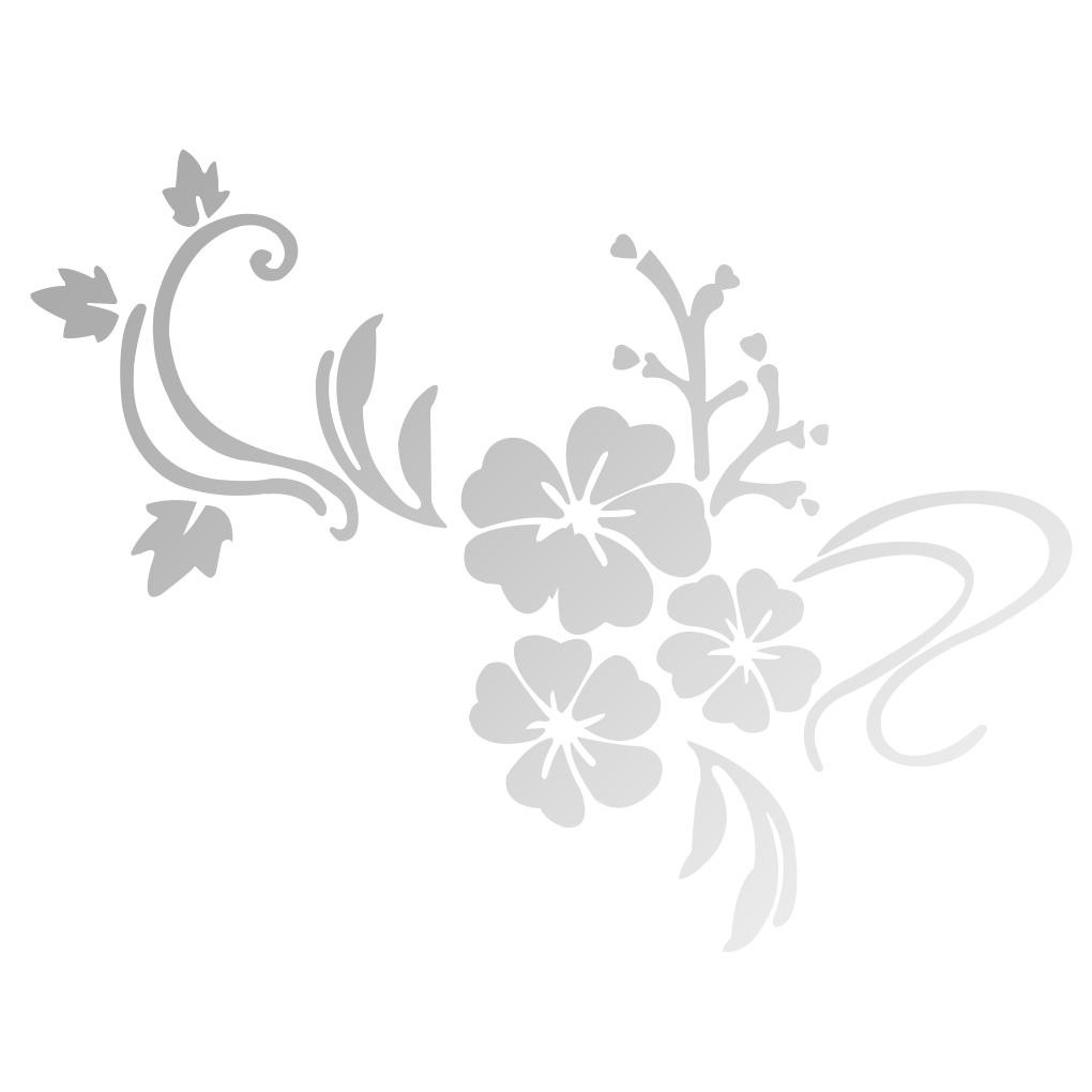 Gương Dán Tường Acrylic 3D Hình Hoa