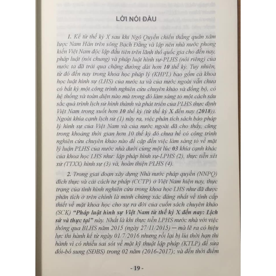 Sách - Pháp luật hình sự việt nam từ thế kỷ x đến nay lịch sử và thực tại | BigBuy360 - bigbuy360.vn