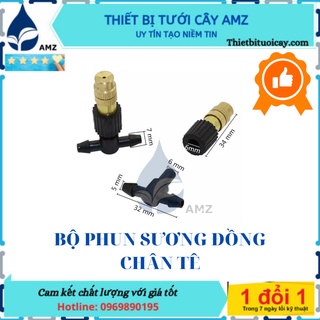 Combo 10 bộ phun sương đồng chân tê