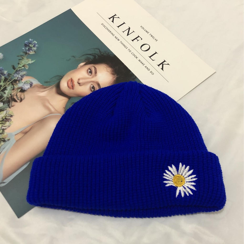 Mũ Nón Beanie Hoa Cúc GD - Nón Len Cúc Họa Mi GDragon