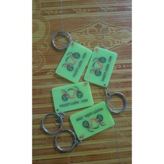 móc khóa mica , logo phượt luôn