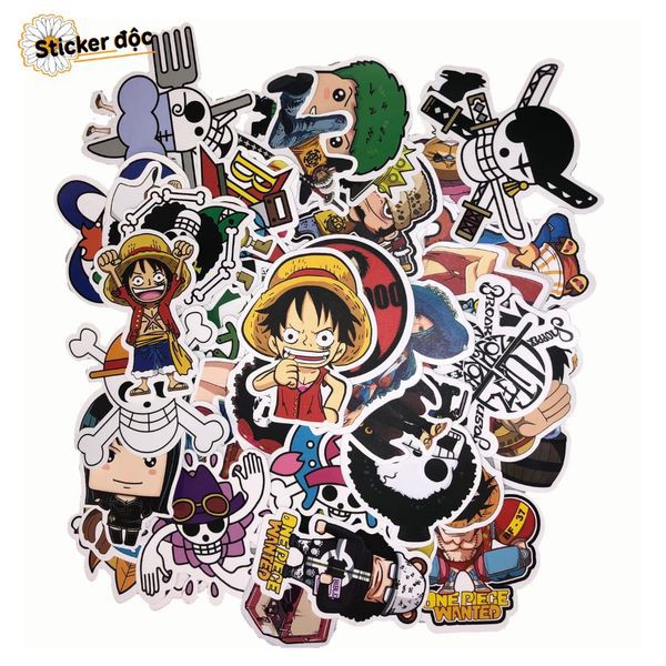 Sticker ONEPIECE chống nước cao cấp bền đẹp phong cách ONEPIECE Dán điện thoại, laptop, vali, mũ bảo hiểm