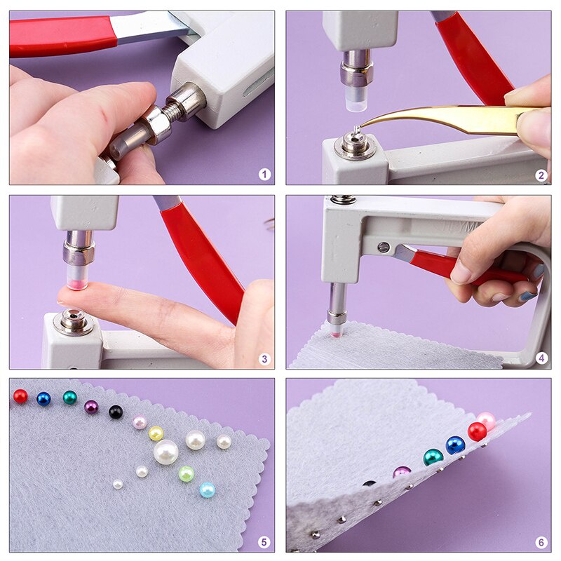 Hạt Ngọc Trai Tròn Bằng ABS Giả 4mm-8mm Chuyên Dụng Cho Quần Áo