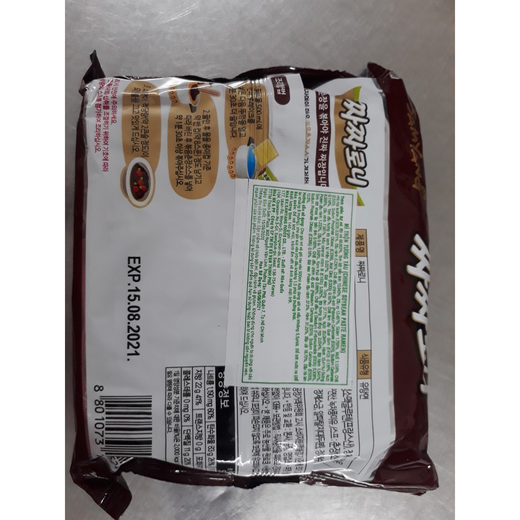 Mỳ trộn tương đen samyang Hàn Quốc