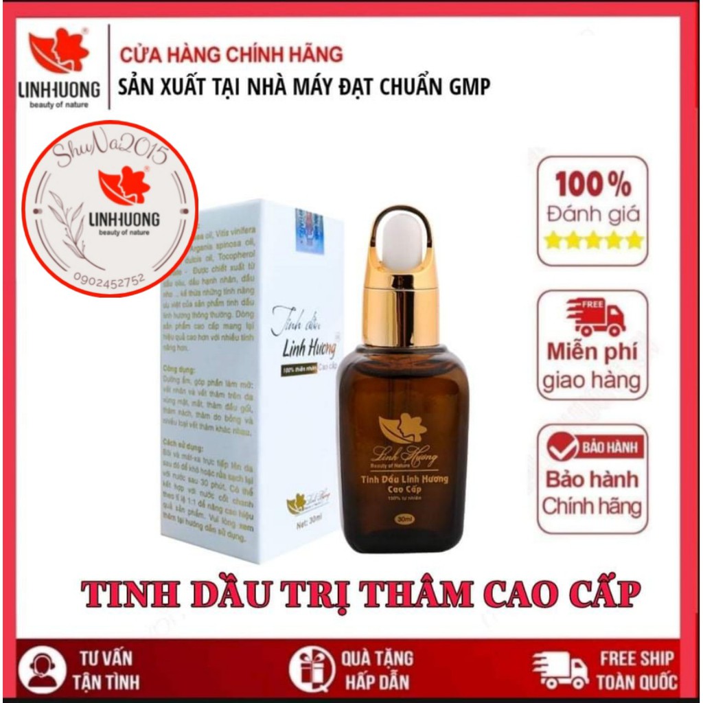 Tinh dầu khử thâm trắng da Linh Hương [Chính hãng]