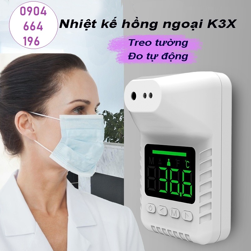 Máy đo thân nhiệt cảm biến hồng ngoại tự động, đo từ xa tránh tiếp xúc an toàn phòng dịch