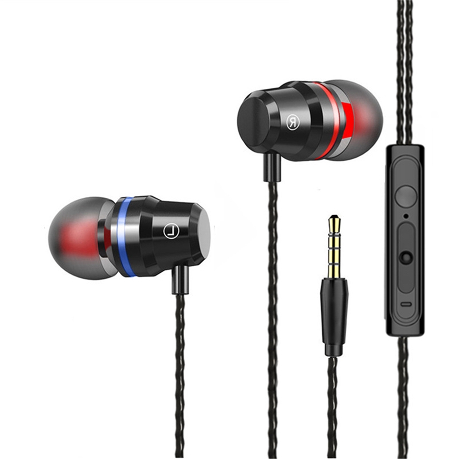 Tai Nghe Nhét Tai Jack 3.5mm Bass Trầm Có Micro Tiện Dụng