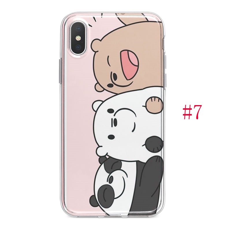 Ốp lưng Samsung Galaxy A10 A20 A30 A40 A50 A70 A80 vỏ điện thoại Silicone mềm Case Ba con gấu3
