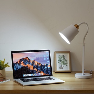 Nordic table lamp, model lamp, room lamp, bedside lamp, sleep lamp, table lamp, post-modern eye protection creative designer simple living room bedroom bedside study desk plug-in table lamp 0Jq5