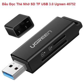 Mua Đầu Đọc Thẻ Nhớ SD/TF USB 3.0 Ugreen 40752 (Đen)