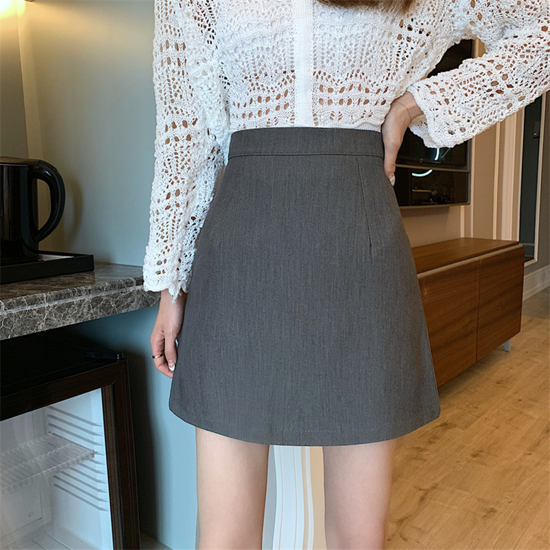 Chân Váy Xiaozhainv Nữ Lưng Cao Màu Trơn Phong Cách Hàn Quốc | BigBuy360 - bigbuy360.vn
