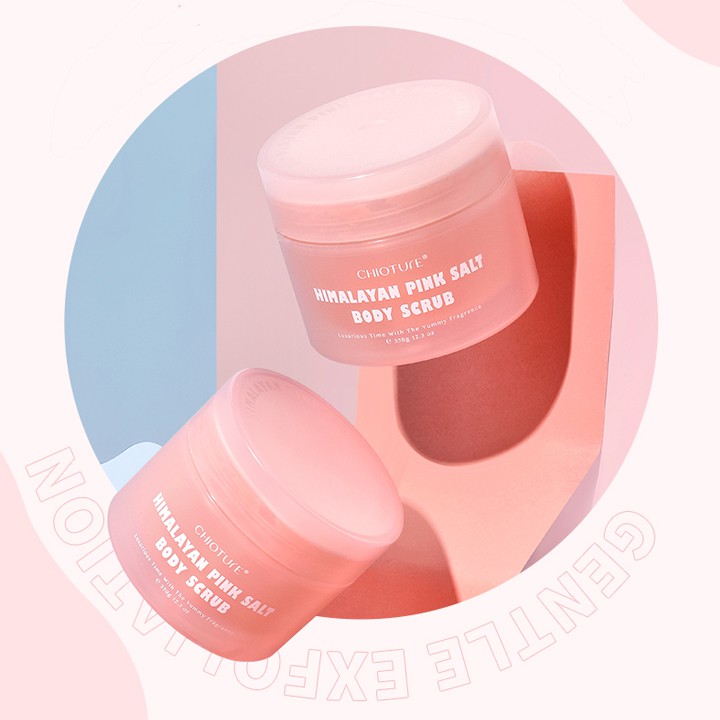 Tẩy da chết toàn thân muối hồng Chioture Himalayan Pink Salt Body Scrub an toàn cho mọi loại da 350g | WebRaoVat - webraovat.net.vn