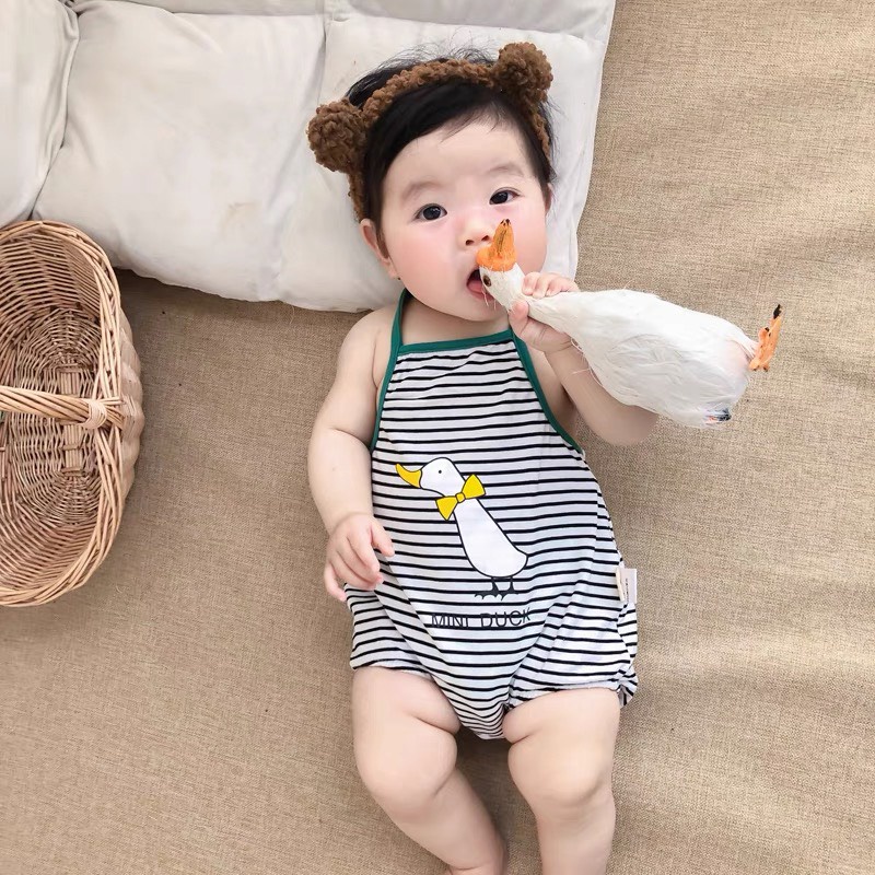 Yếm Vịt Yếm Sơ Sinh Chất Thun Lạnh Thoáng Mát In Hình Ngộ Nghĩnh Cho Bé Từ 4Kg - 18Kg Thời Trang trẻ Em Tin Store