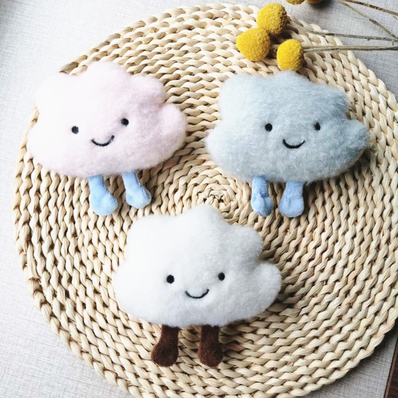 Cài Áo Bông Hình Cừu &amp; Mây Đáng Yêu