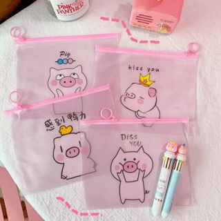 Túi đựng bút cute hình HEO HỒNG siêu cute